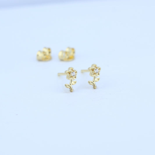 TOPO FLOR PUNTO ZIRCON 3*6MM 711585