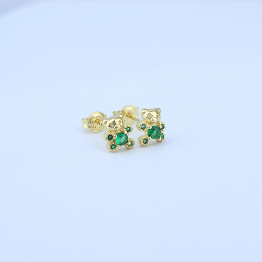 TOPO OSO ZIRCONES ESMERALDA 6*7MM 711579 - 6301