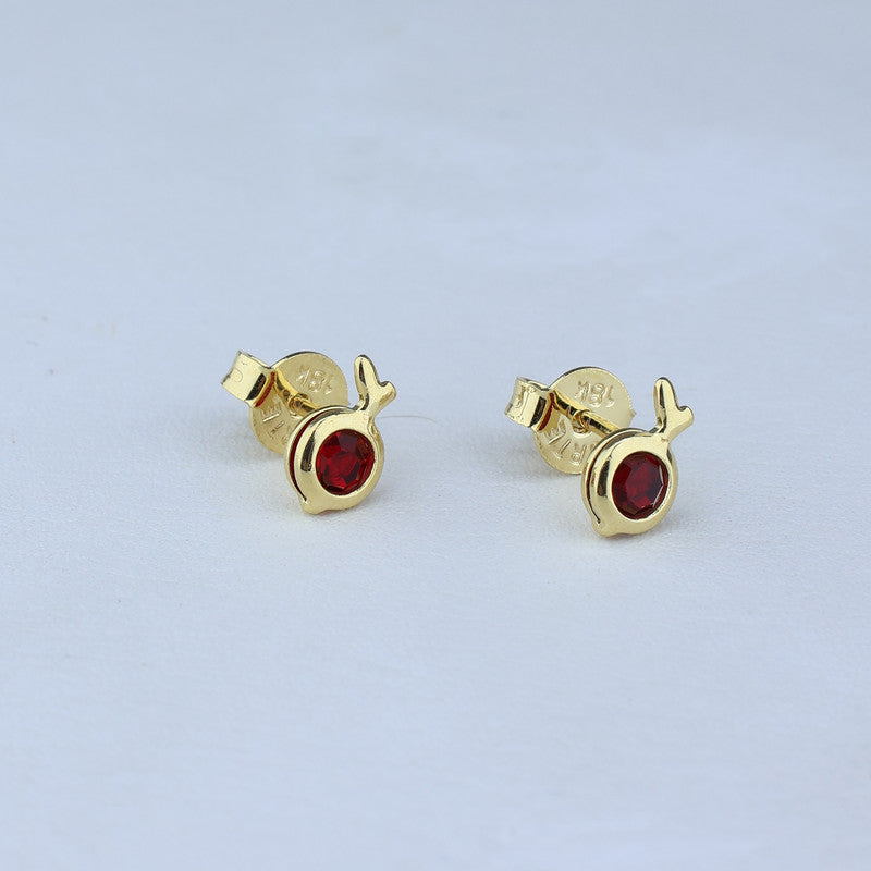 TOPO NARANJA CON ZIRCONES LT 4*7MM 711571 - 6673