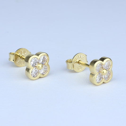 TOPO TREBOL CON TACHUELAS CRISTALES LT 7MM 711657