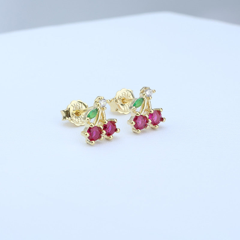 TOPO CEREZAS CRISTAL FUCSIA 8*9MM 711507